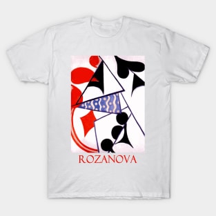 Four Aces (Simultaneous Composition) by Olga Rozanova T-Shirt